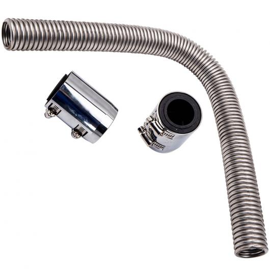 楽天市場】ステンレス ラジエターホース キット 48インチ クローム汎用