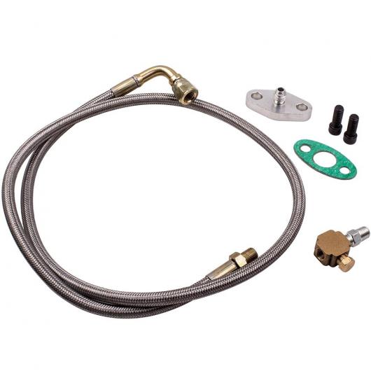 50 90 度 オイル フィード ライン-4AN オス T3 T4 T3/T4 T04E T70 T66 T67 GT35 GT45 AL-NN-3934 AL Car parts