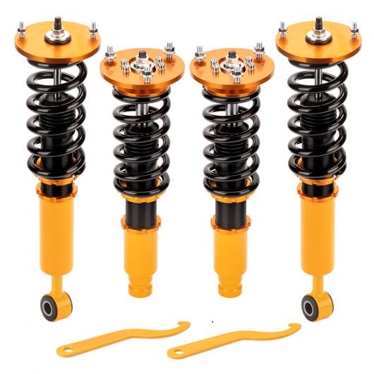 2 X フロント 2 X リア コイルオーバー ストラット キット 適用: 三菱 エクリプス 1995-1999 2代目 AL-NN-5143 AL Car parts