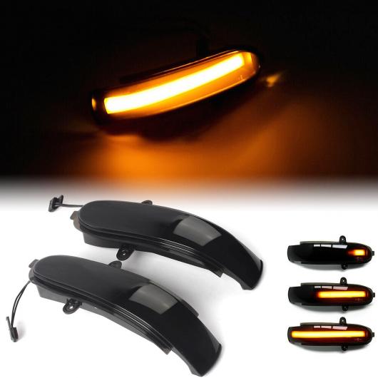 2ピース LED ダイナミック サイド バックミラー ミラー ライト ウインカー インジケーター ランプ 適用: メルセデス・ベンツ E Gクラス W211 S211 W463 2002-2007 AL-NN-5490 AL Car light