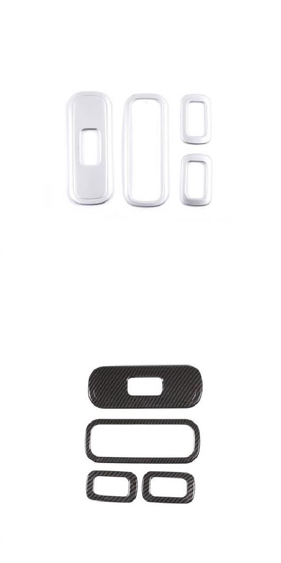 ウインドウ リフト ボタン スイッチ フレーム カバー トリム 適用: メルセデス・ベンツ G ワゴン Gクラス W463 G350 G400 G500 G55 G63 G65 シルバー・カーボン調 AL-NN-5640 AL Interior parts for cars|オートパーツエージェンシー
