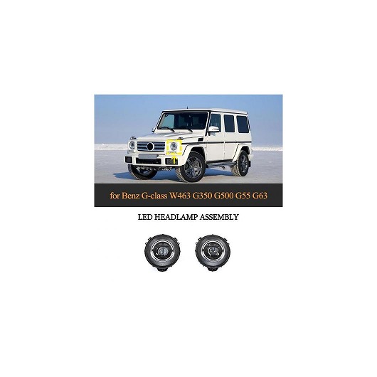 適用: メルセデス・ベンツ G クラス W463 G500 G550 G55 G63 AMG フロント LED ヘッド ランプ ライト スタイル LED ヘッドライト AL-NN-5911 AL Exterior parts for cars｜オートパーツエージェンシー