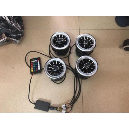 LED 通気口 適用: メルセデス・ベンツ V クラス W447 VITO V250 インテリア フロント コンソール エア コンディション AC 吹き出し口 ベント ターボ スタイル 1 セット 4 ピース AL-NN-6000 AL Car parts|オートパーツエージェンシー
