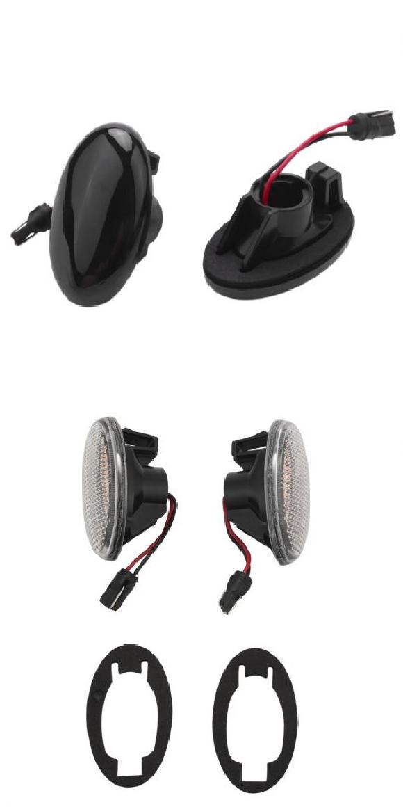 AL 2ピース LED サイド マーカー ライト ウインカー ライト 適用: メルセデス・ベンツ スマート W450 W452 Aクラス W168 VITO W639 W447 ブラック・ホワイト AL-NN-6114