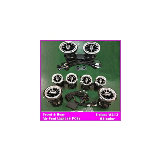 適用: メルセデス・ベンツ 通気口 タービン ノズル ランプ W176 W205 W213 W222 W447 W117 W156 X253 LED ライト A/C/E/S/V/CLA/GLA/GLC セット 11 AL-NN-6027 AL Car light｜オートパーツエージェンシー