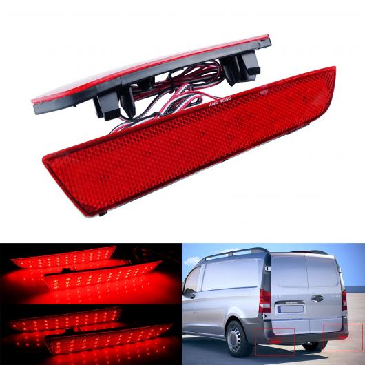 LED リア バンパー リフレクター ライト 適用: メルセデス W447 VITO ツアラー Vクラス 2014-2019 レッド AL-NN-6196 AL Car light