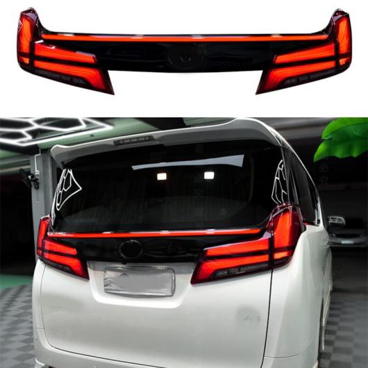適用: トヨタ アルファード ヴェルファイア 2015-2019 リア クロス トランク テール ランプ LED ダイナミック リア テールライト テールライト ブラック・ホワイト AL-OO-0995 AL Car light|オートパーツエージェンシー