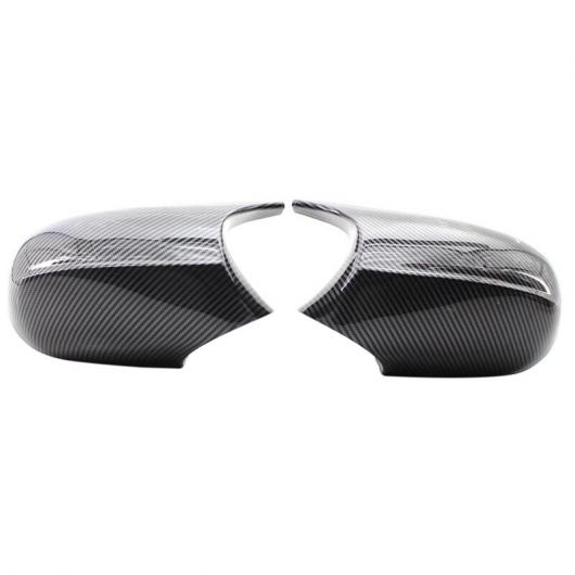 2ピース バックミラー ミラー カバー リア ビュー キャップ トリム 適用: BMW-1/3シリーズ E90 E91 E92 E81 2008-2011 カーボン調 AL-NN-8712 AL Car parts