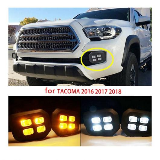 適用: 2016-2019 トヨタ タコマ 4-アイ スタイル LED DRL デイタイム ランニング ライト クリア フォグ ライト ランプ ウインカー AL-NN-8917 AL Car parts|オートパーツエージェンシー