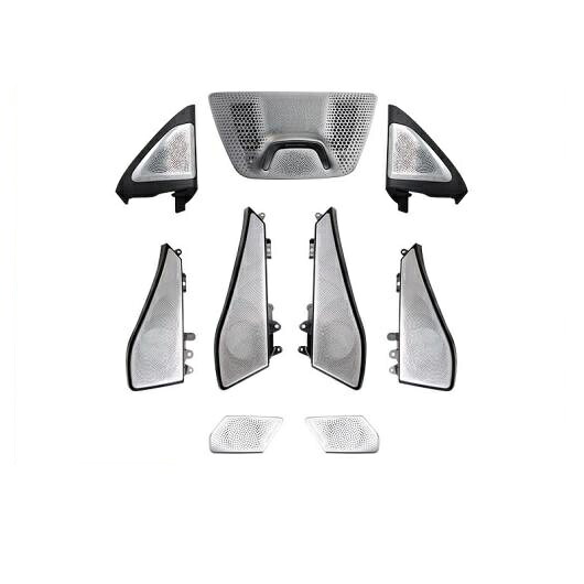 LED 適用: BMW X6 G06 スピーカー フロント リア ドア ツイーター ルミナス ナイト ライト トリム サブウーファー オーディオ スピーカー ホーン カバー X6 9 ピース カバー 12V AL-NN-9274 AL Car parts