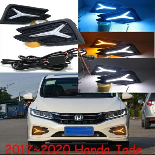 バンパー ヘッドライト 適用: ジェイド デイタイム ライト 2017-2020 DRL LED ヘッドランプ フォグ ホワイト イエローブルー ホンダ ジェイド 2017-2020 AL-OO-0001 AL Car light｜オートパーツエージェンシー