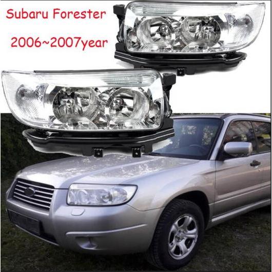 1ピース バンパー ヘッドランプ フォレスター ヘッドライト 2006 2007 フォグライト 1ペア スバル フォレスター 2006-2007 ハロゲンバルブ AL-OO-0039 AL Car light