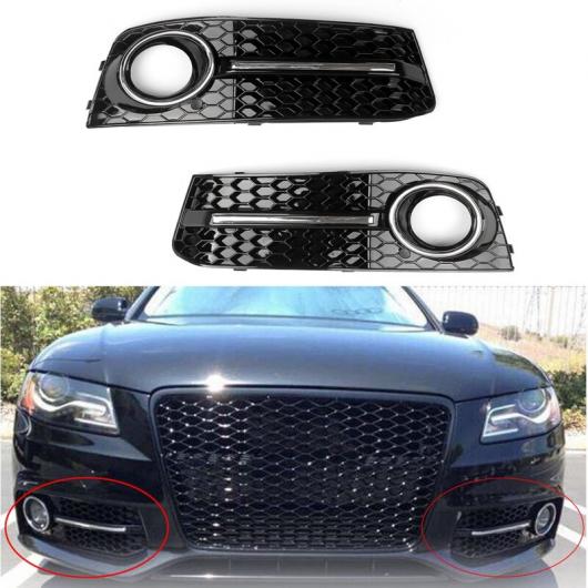 フロント バンパー フォグライト グリル 適用: アウディ/AUDI A4 B8 2009-2012 左/右 ABS プラスチック S4 スタイリング パーツ ブラック AL-NN-9164 AL Exterior parts for cars｜オートパーツエージェンシー 15,506円