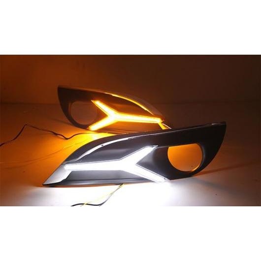 1セット ダイナミック バンパー ヘッドライト PEUGO 308 デイタイム ライト ソラリス 2012-2015 DRL LED ヘッドランプ フォグ ホワイト イエロー PEUGOT 308 2012-2015 AL-OO-0103 AL Car light