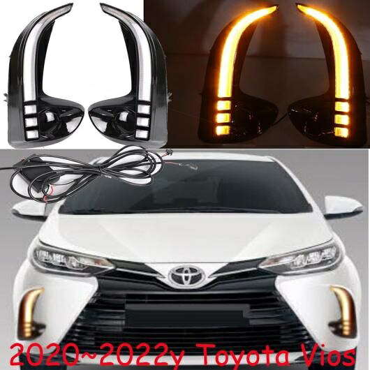 バンパー ヘッドライト ヴィオス デイタイム ライト 2020-2022 DRL LED ヘッドランプ 適用: ヘッド ランプ フォグ ホワイト イエロー トヨタ ヴィオス 2020-2022 AL-OO-0191 AL Car light 19,236円