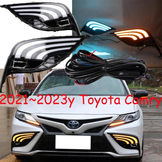 バンパー オーリオン ヘッドライト 適用: トヨタ カムリ デイタイム ライト 2021-2023 DRL LED ヘッドランプ フォグ DRL ホワイト ブルー イエロー トヨタ カムリ 2021-2023 AL-OO-0234 AL Car light