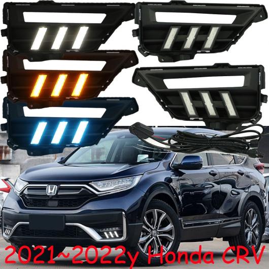 バンパー ヘッドライト 適用: ホンダ CR-V CRV デイタイム ライト CR V 2021-2022 DRL LED ヘッドランプ フォグ ホワイト イエロー ブルー ホンダ CRV 20221-2022 AL-OO-0242 AL Car light