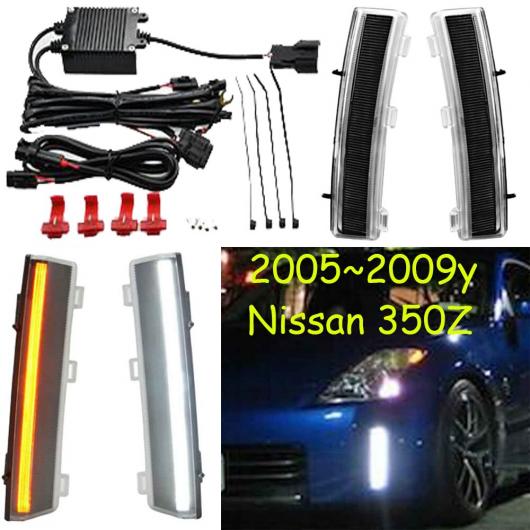 バンパー ヘッドライト 適用: 日産 350Z デイタイム ライト 2005-2009 DRL LED ヘッドランプ フォグ ホワイト イエロー 日産 350Z LED 2005-2009 AL-OO-0247 AL Car light|オートパーツエージェンシー
