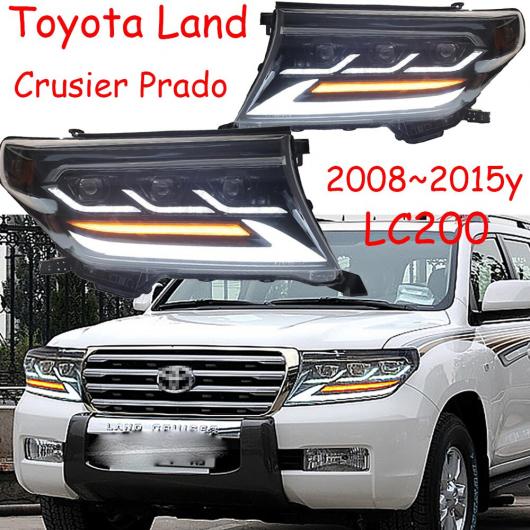 2007-2015 バンパー ヘッド ライト 適用: トヨタ プラド ランドクルーザー LC200 ヘッドライト オール LED フォグ クルーザー ホワイト トヨタ プラド LC200 2007-2015 ランドクルーザー AL-OO-0257 AL Car light｜オートパーツエージェンシー