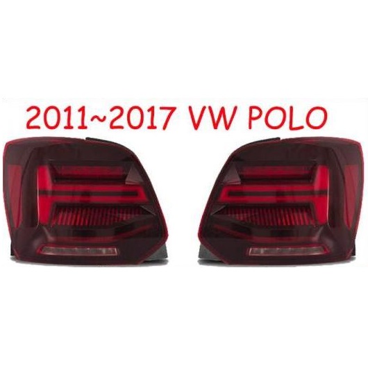 バンパー ランプ 適用: ポロ ヘッドライト 2011 2012 2013 2014 2015 2016 2017 LED テールライト DRL レンズ ダブル ビーム HID LED テールライト レッド VW ポロ 2011-2017 AL-OO-0329 AL Car light