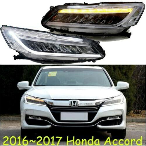 2ピース バンパー ランプ LED 9世代 ヘッド 適用: アコード ヘッドライト スピリア 2016 ライト 除く 9.5世代 9th ホンダ アコード スピリア 9th 2016 2ピース LED ヘッドライト AL-OO-0341 AL Car light