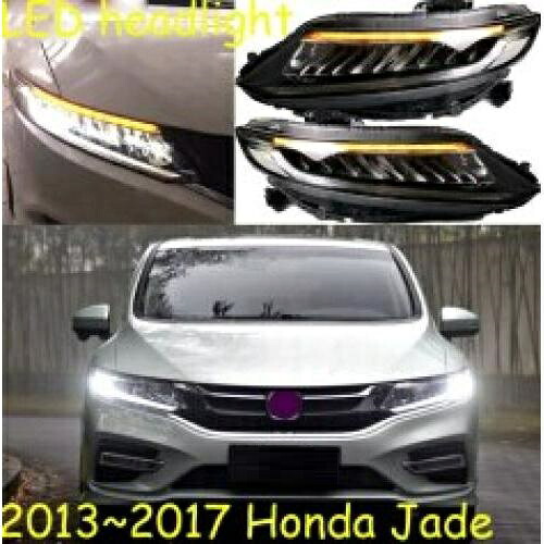 EMS 2ピース バンパー ランプ 適用: ジェイド ヘッド LED DRL フロント ライト BI-キセノン 2013 2014 2015 2016 2017 デイタイム 2ピース ヘッドライト ホンダ ジェイド 2013-2017 AL-OO-0342 AL Car light｜オートパーツエージェンシー