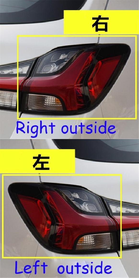 1ピース バンパー テールランプ 適用: 三菱 ASX テールライト テール ランプ 2020-2022 1ピース 右 アウトサイド・1ピース 左 アウトサイド 三菱 ASX 1ピース 2020-2022 AL-OO-0207 AL Car light|オートパーツエージェンシー