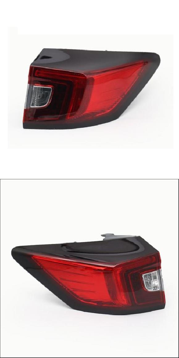 1ピース バンパー HRV テールライト 適用: ホンダ XRV XR-V バルブなし 2015-2019 1ピース 右 アウトサイド・1ピース 左 アウトサイド ホンダ XRV 2015 23019 バルブなし AL-OO-0230 AL Car light