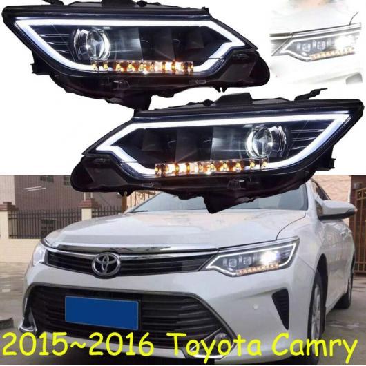 2ピース 適用: カムリ 2014 2015 2016 V55 テールライト DRL BI キセノン レンズ ハイ ロー ビーム HID キセノン ヘッドライト トヨタ カムリ 2015-2016 ヘッドライトバルブなし AL-OO-0356 AL Car light