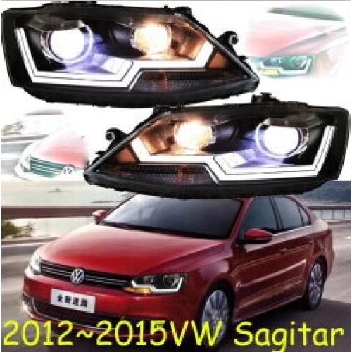 2ピース チューニング ヘッドライト 適用: ジェッタ MK6 サギター 2012 2013 2014 2015 LED DRL ランニング ライト BI-キセノン HID キセノン ヘッドライト VW ジェッタ 2012-2015 AL-OO-0357 AL Car light