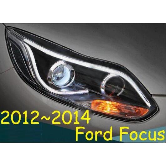 2ピース ヘッド ランプ 適用: フォーカス ヘッドライト 2012-2017 年 DRL デイタイムランニングライト BI-キセノン HID 2012-2014 フォード フォーカス ヘッドライトバルブなし AL-OO-0366 AL Car light