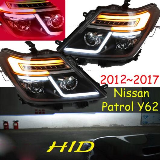 ヘッド ライト 適用: パトロール ヘッドライト Y62 2012 2013 2014 2015 2016 2017 DRL HI LO HID 2ピース ヘッドライト 日産 パトロール Y62 2012-2017 ヘッドライトバルブ AL-OO-0385 AL Car light