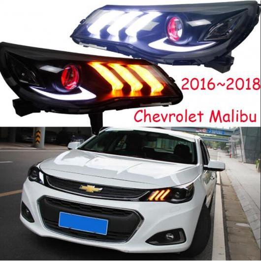 適用: シボレー/CHEVROLET マリブ ヘッドライト 2016-2018/2012-2015 DRL BI キセノン レンズ HI LO パーキング HID 2016-2018 シボレー マリブ 2ピース ヘッドライトバルブ AL-OO-0417 AL Car light