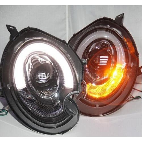 バンパー ランプ 適用: ミニ ヘッドライト LED 2014-2016/2013-2017 DRL ヘッド エンジェル アイ BI キセノン ビーム 2007-2013 BMW ミニ クーパー 2007-2013 HID キセノン AL-OO-0446 AL Car light