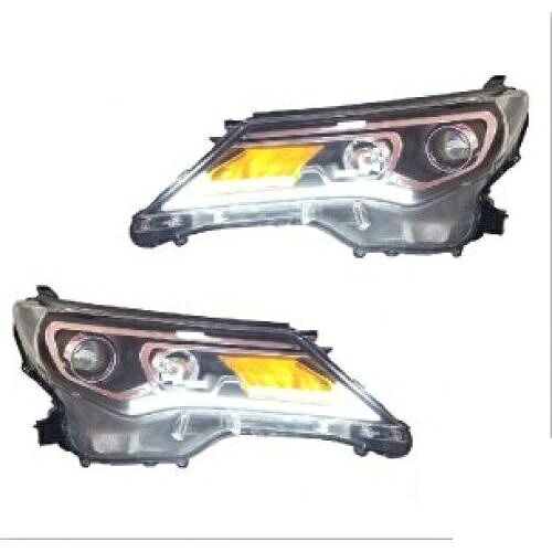 2ピース バンパー ランプ 適用: ヘッド RAV4 ヘッドライト 2013 2014 2015 DRL LED ライト HID BI キセノン レンズ プロジェクター RAV モデル1 トヨタ RAV4 HID キセノン バラスト AL-OO-0476 AL Car light 122,325円