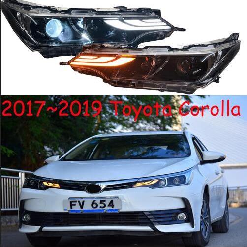 適用: カローラ ヘッドライト アルティス 2017-2019/2014-2015 LED DRL HID バルブ BI キセノン レンズ ハイ ロー ビーム パーキング 2017-2019 トヨタ カローラ 2ピース AL-OO-0482 AL Car light
