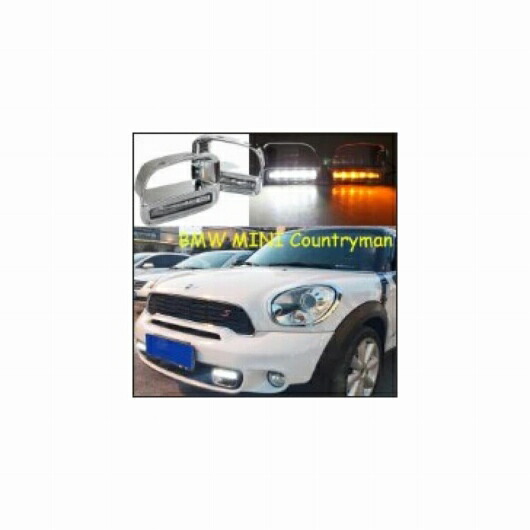 1セット LED デイタイム ランニング ライト 適用: BMW ミニ クーパー CONTRYMAN 2009-2013 フロント フォグランプ DRL バンパー タイプ001 BMW ミニ 2009-2013 クーパー カントリーマン AL-OO-0541 AL Car light