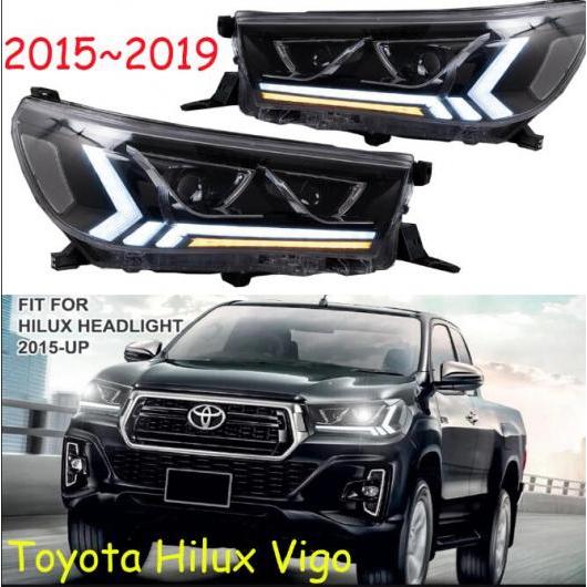 2015-2019 バンパー ヘッド ライト 適用: レボ ハイラックス ヴィーゴ ヘッドライト LED DRL HID キセノン フォグ ヘッドランプ タイプ001 トヨタ ヴィーゴ レボ 2015-2019 HID キセノン AL-OO-0719 AL Car light
