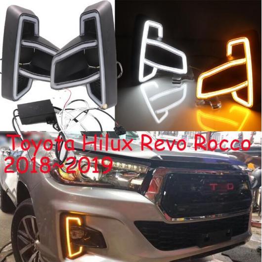 2018-2019 適用: トヨタ ハイラックス ヴィーゴ レボ デイタイム ライト ロッコ LED DRL ヘッドライト フォグ タイプ001 トヨタ ハイラックス ヴィーゴ レボ ロッコ 2018-2020 AL-OO-0732 AL Car light|オートパーツエージェンシー