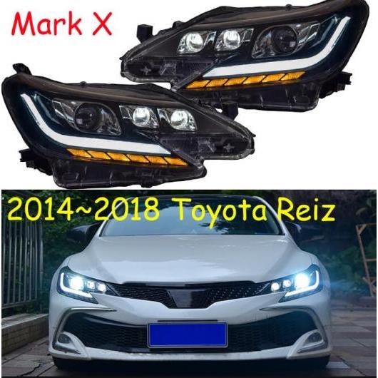 2014-2017 バンパー ヘッド ライト 適用: トヨタ レイツ/マークX ヘッドライト マーク X LED DRL HID 1セット 2ピース トヨタ レイツ/マークX マーク X 2014-2017 HID ロー ビーム AL-OO-0770 AL Car light