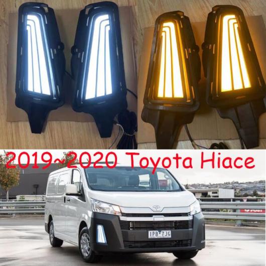 2019-2020 トヨタ ハイエース デイタイム ライト LED DRL ヘッドライト フォグ タイプ001 トヨタ ハイエース ホワイト イエロー 2019-2020 AL-OO-0775 AL Car light