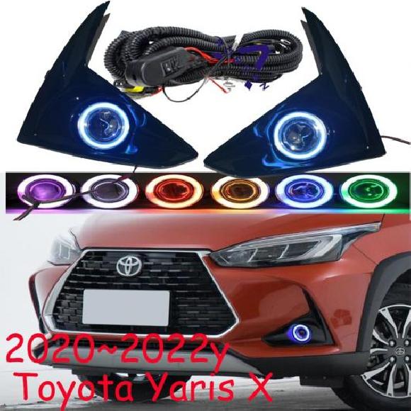バンパー ヘッドライト LEDなし DRL ヤリス ヴィッツ X パープル CCFL リング HID キセノン バルブ・トヨタ ヤリス ヴィッツ X ピンク CCFL リング HID キセノン バルブ AL-OO-0587 AL Car light