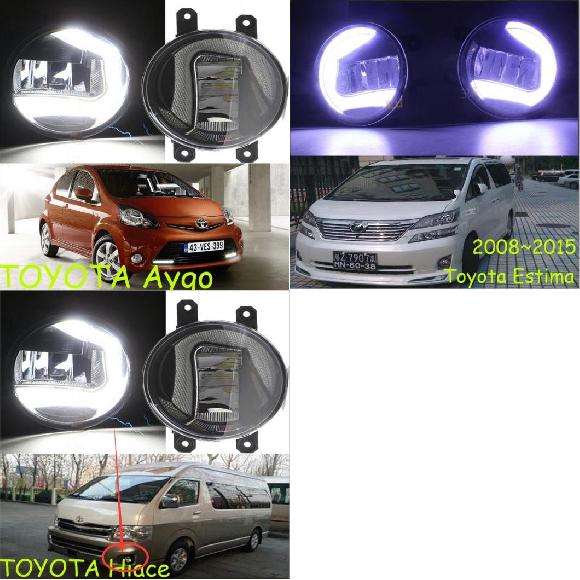 バンパー ランプ ヘッドライト ハイエース デイタイム ライト レボ オン/オフ LED DRL デイランプ アイゴ アイゴ～ハイエース トヨタ LED フォグランプ スイッチオンオフ AL-OO-0611 AL Car light