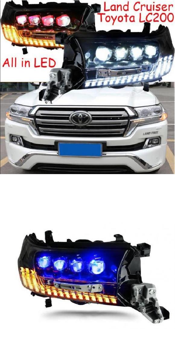 2016-2019 バンパー ヘッド ライト 適用: トヨタ プラド ランドクルーザー LC200 ホワイト レッド・ホワイト ブルー トヨタ プラド LC200 2016-2019 ランドクルーザー AL-OO-0744 AL Car light