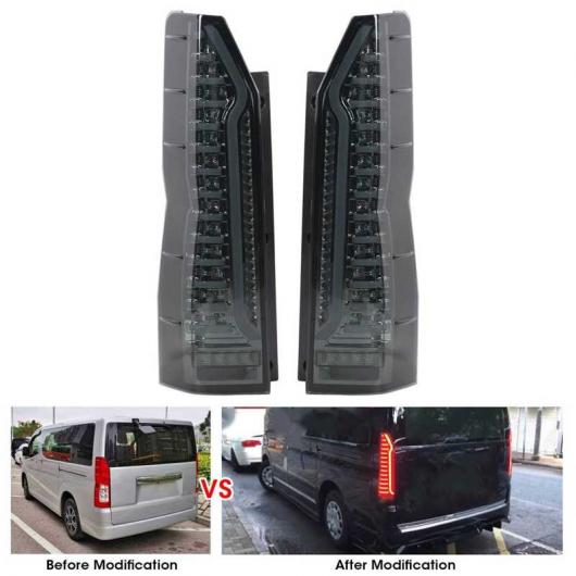 LED テールライト スモーク レンズ リバース ブレーキ ランプ 防水 適用: ハイエース 300 2019 + AL-OO-0849 AL Car light