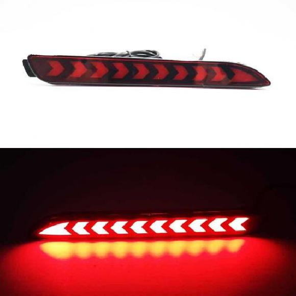 2ピース LED リア バンパー リフレクター テール ブレーキ ライト 適用: トヨタ RAV4 ハリアー シエナ EZ アルファード マーク X レクサス モデル A~モデル G 3ファンクション AL-OO-1010 AL Car light|オートパーツエージェンシー