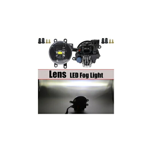 4000lm フォグライト LED デビル アイ DRL H11 12V スタイリング 適用: トヨタ RAV4 ハイランダー カローラ カムリ ヴェンザ タンドラ タコマ ヤリス ヴィッツ レンズ LED フォグライト AL-OO-0936 AL Car light