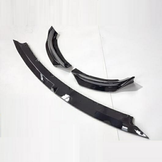 フロント バンパー スプリッタ リップ ディフューザー スポイラー スカート ボディ キット 装飾 ストリップ シャベル 適用: テスラ/TESLA モデル 3 セダン 2016-2021 ピアノブラック AL-OO-1347 AL Exterior parts for cars