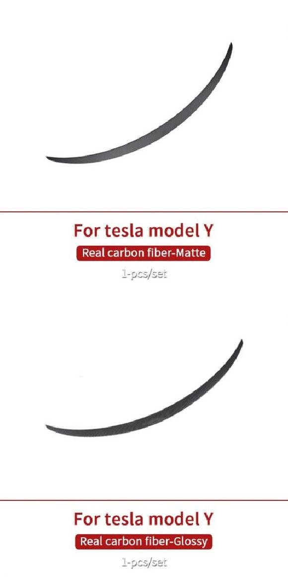 スポイラー 適用: テスラ/TESLA モデル Y アクセサリー モデル テスラ/TESLA モデル Y カーボン カーボン マット・カーボン 光沢 AL-OO-1324 AL Exterior parts for cars