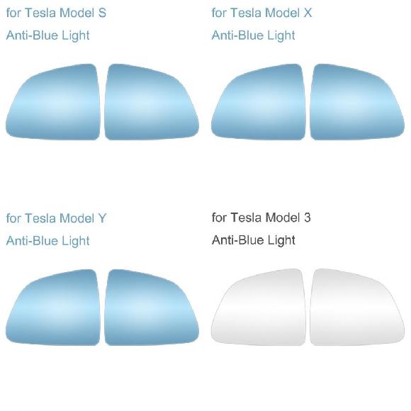 バックミラー ミラー レンズ リバース ミラー 適用: テスラ/TESLA モデル Y/S/X/3 ワイド-アングル ラージ ビジョン レンズ ブルーレンズ モデルS～ホワイトレンズ モデル3 AL-OO-1402 AL Exterior parts for cars